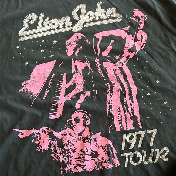 Daydreamer Black and Pink Skirt with Short Sleeves - Picture 2 of 5